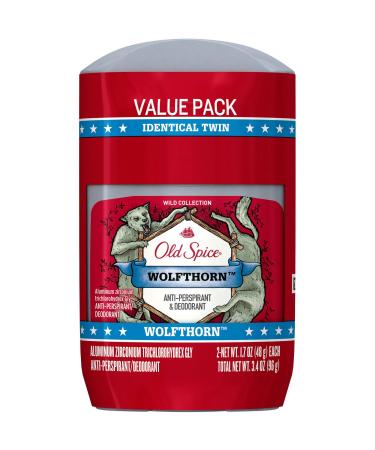 Old Spice Wolfthorn Antiperspirant and Deodorant 1.7 oz (Pack of 2)