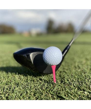 GoSports XL Golf Tees - 200 Player's Pack - 3.25 Inch Premium Wooden Tees - Choose Pink Tee Color - Buy Online on SooperMarket.com