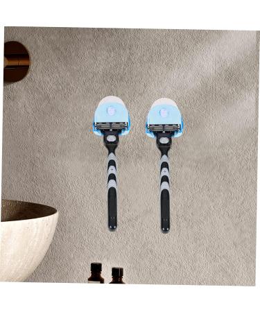 Angoily 2-Pack Razor Holder Shower Hook - Suction Hook for Bathroom Storage & Razor Organization - Buy Online on SooperMarket.com