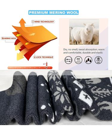 Fayhijun Merino Ski Socks for Men Women & Kids Warm Breathable Thermal Sports Socks for Skiing & Snowboarding (Sizes 36-38 Dark) - Buy Online on SooperMarket.com