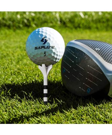 SAPLIZE Plastic Golf Tees Pack of 50 - Reducing Friction & Side Spin - 2-3/4 inch 4 Prong Tees - Buy Online on SooperMarket.com