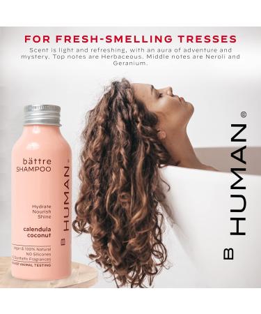 BHUMAN B ttre Dry Shampoo Powder - Water-Activated Vegan & Cruelty-Free Sustainable Hair Cleanser for Women & Men - 50 Washes with Calendula & Coconut - Buy Online on SooperMarket.com