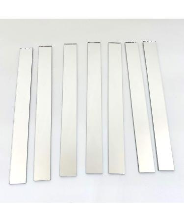 50 Pcs 1/2 x 5 Rectangle Mirror Tiles Glass Mosaic Shapes - Pack of 50 Pieces - Buy Online on SooperMarket.com
