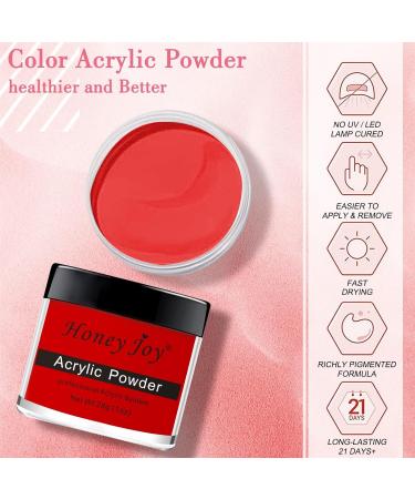 28g/box Professional Acrylic Nail French Manicure Powder Set - White, Clear, Red, Nude | HJ-NAP017 (No.7) - Buy Online on SooperMarket.com