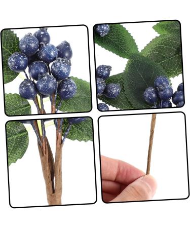 ABOOFAN 15 Pcs Artificial Berry Cuttings Christmas Faux Apples Fake Berries Green Garland Artificial Pine Picks Decor Xmas Tree Picks Blue Flowers Cherry Bean Sticks Iron Dark Bluex3pcs 18X7.5X3CMx3pcs - Buy Online on SooperMarket.com