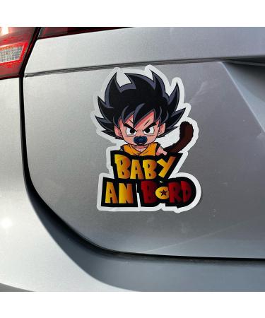 Baby on Board Sticker - Manga & Anime DBZ - 13x18cm Vinyl Car Decal - Easy to Apply - Buy Online on SooperMarket.com