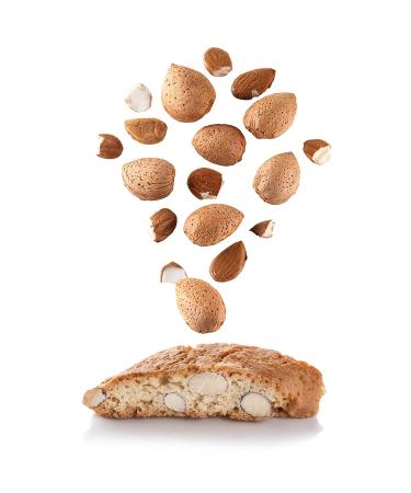 Gusta Authentic Tuscany Made Biscotti Cookies - Classic Almond Flavor - Two Bites Size - 17.64oz - All Natural Ingredients - Genuine Italian Dessert Treats - Buy Online on SooperMarket.com