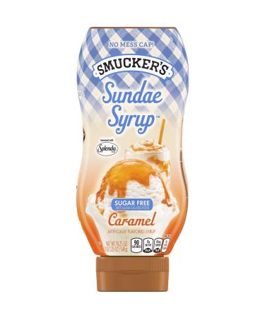 Smucker's Sundae Syrup Sugar Free Caramel Flavored Syrup, 19.25 Ounces