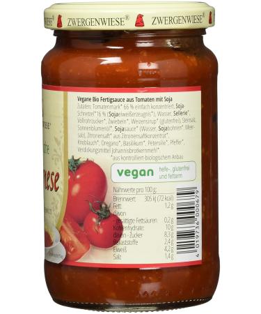 Buy Zwergenwiese Organic Vegetarian Bolognese 350 ml - Delicious Healthy International Shipping Available - Buy Online on SooperMarket.com