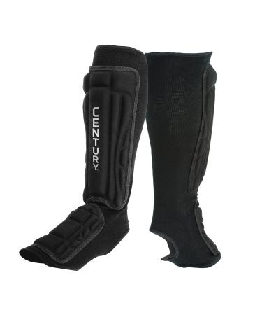 Century Martial Armor Shin Instep Armor Black Medium