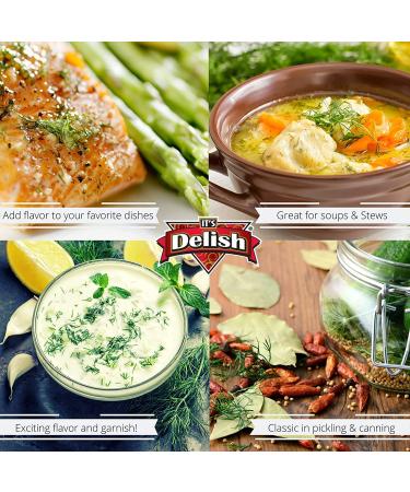 Its Delish Dried Dill Weed 20 Lbs Bulk Bag - Premium All Natural Fresh Dry Dill Spice for Soups, Fish, Chicken, Salad Dressing, and Dips - Gourmet Kosher Spices - 320 Ounce - Buy Online on SooperMarket.com