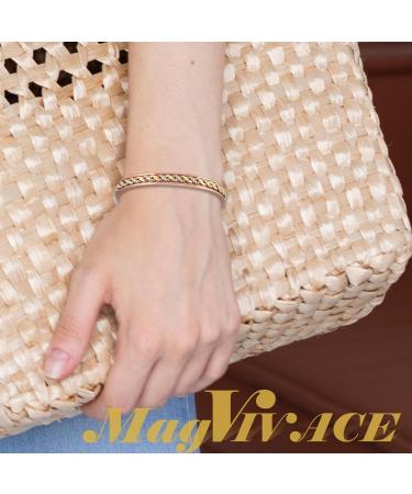 EnerCoppeX Copper Magnetic Bracelet for Women - Detox Jewelry with 3500 Gauss Magnet (CPB-1072SG) - Buy Online on SooperMarket.com