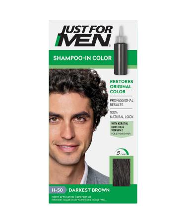 Just For Men Shampoo-In Haircolor Darkest Brown H-50
