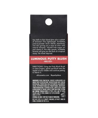 eleven.Luminous Putty Blush - Vegan Highly Pigmented Creamy Blush with Shimmer Finish | 10g Belize - International Shipping Available - Buy Online on SooperMarket.com