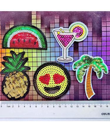 Qingxi Charm 32pcs Sequins Embroidered Patches - DIY Craft Embellishments for Clothes, Hats, Shoes - Assorted Styles - Buy Online on SooperMarket.com