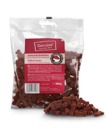 Chewies Hundeleckerli Training Maxi Lachs ankle - 200 g - dog snacks sugar -free & with high meat content - Ideal as a training geckerli for your dog 200 g (1 Pack) salmon