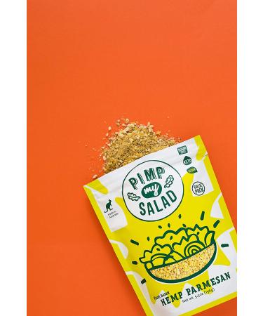 Pimp My Salad Hemp Parmesan: Vegan Cheese & Protein Powder Superfood | Dairy-Free Hemp Cheese Alternative | Low Carb | 2 Value Packs - Buy Online on SooperMarket.com