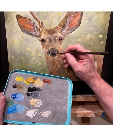 WetNDri Stay Wet Palette Kit for Acrylic Miniature Painting - 50pc Pallet Paper, 2 Sponge, Warhammer 40K Model Paint Brush Holder - Paint Mixing Storage Container with Lid - Buy Online on SooperMarket.com