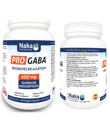 140 vcaps GABA (Gamma-Aminobutyric Acid) 600mg