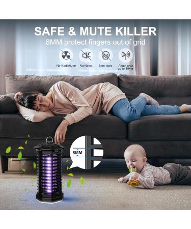Electric Bug Zapper with LED Light LUUGUYI 4200V Mosquito Zapper Killer Electric Insect Fly Zapper Mosquito Trap No Odor & Chemicals Mosquito Lamp Bulb for Indoor & Outdoor - Buy Online on SooperMarket.com