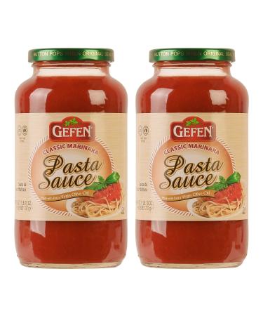 Gefen Classic Marinara Sauce 26oz (2 Pack) Made with EVOO Kosher for Passover