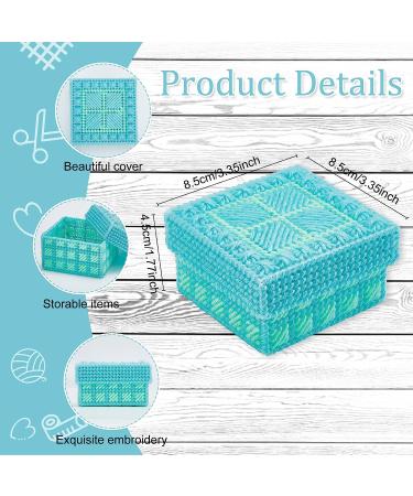 FREEBLOSS 4 Set Plastic Canvas Kit for Beginners - Mesh Sheets, Yarn for Embroidery, Knitting Projects - Buy Online on SooperMarket.com