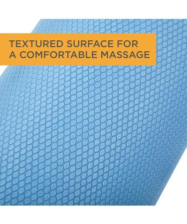 Maximo Fitness 18 x 6 High Density Foam Roller for Trigger Point Massage | Muscle & Back Roller for Yoga, Pilates & Physical Therapy | Blue - Buy Online on SooperMarket.com