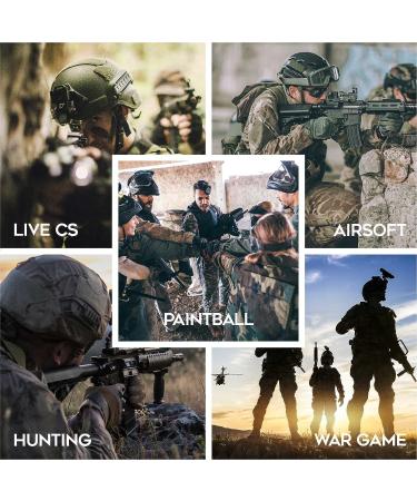 Fousam Tactical Helmet Airsoft Fast BJ/PJ/MH Military - Adjustable 15 in 1 Headwear for Paintball CS War Games - Outdoor Sports Helmet (BJ-Black) - Buy Online on SooperMarket.com