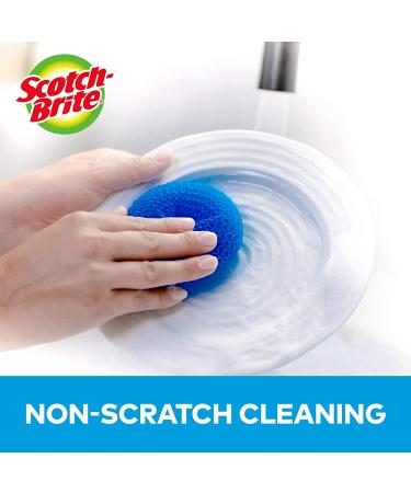 Scotch-Brite Non-Scratch Plastic Scrubbing Pads - Gentle on Dishes, Tough on Grime | Pack of 3 - Buy Online on SooperMarket.com