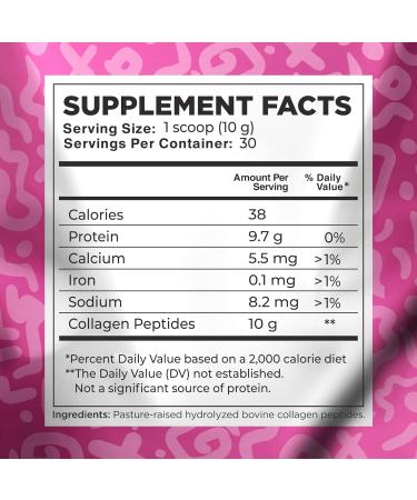 Collagen Peptides Powder for Women Hydrolyzed Collagen Protein Types I and III Non-GMO Grass-Fed Gluten-Free Kosher and Pareve Unflavored Easy to Mix Drink Healthy Hair Skin Joints Nails 10Oz (300g) 30 Servings (Pack of 1) - Buy Online on SooperMarket.com