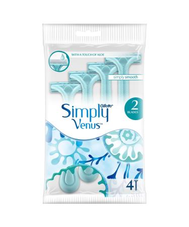 Gillette Simply Venus 2 Disposable Razors for Women 4 Razors