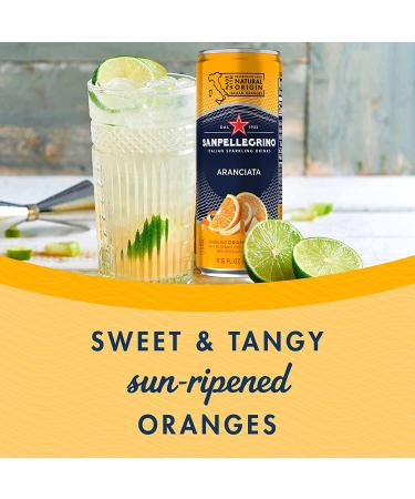 Sanpellegrino Aranciata Sparkling Orange Drink 24-Pack - 11.15 Fl Oz Cans - Buy Online on SooperMarket.com