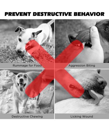 BONTHEE Dog Muzzle Soft Mesh Muzzles for Small Medium Large Sized Dogs Muzzle for Dogs to Prevent Biting Breathable Puppy Muzzle for Scavenging Grooming Biting Chewing and Licking - Buy Online on SooperMarket.com