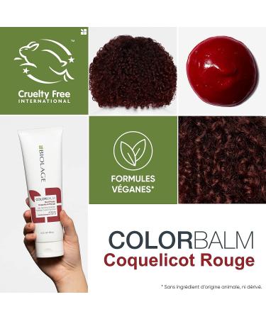 BIOLAGE Color Balm - Red Poppy | Semi-Permanent Color Depositing Conditioner | 8.5 fl. oz. Vegan Formula - Buy Online on SooperMarket.com