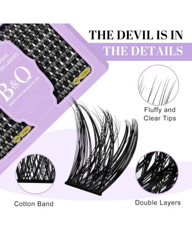 Lash Clusters 208 PCS Individual Eyelash Extensions D-8-16MM B05 Wispy Soft Comfortable Band False Lashes - DIY Lash Kit B05+B05 - Buy Online on SooperMarket.com