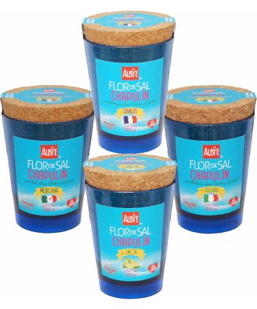 Fleur de Sel of Chapuline to the Lemon Protein10% Low Sodium 10% Unbreakable Tumbler with 250 g(8.8oz) for Beer Tequila Mezcal Cocktails & Gourmet Saucers. The Caviar of Salt - Buy Online on SooperMarket.com