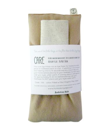 Peacegoods Eye Pillow Gift Set | 4 x 8.5 | Unscented Flax | Washable Cover | Soft Cotton Flannel | Soothing & Relaxing | Beige Tan Color - Buy Online on SooperMarket.com