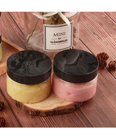 Qeirudu 4 oz Plastic Jars with Lids - 24 Pack Clear Round Containers for Body Butter, Scrubs, Lotions - Refillable Cosmetic Storage - Buy Online on SooperMarket.com
