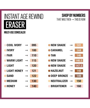 Maybelline Instant Age Rewind Eraser Dark Circles Concealer 095 - Multi-Use Treatment | 1 Count - Buy Online on SooperMarket.com