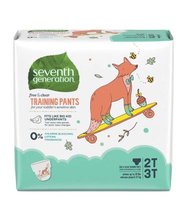 Seventh Generation Free & Clear Potty Training Pants Size 2T/3T (M), up to 35 lbs 25 count, Pack of 4 Medium (Pack of 100)