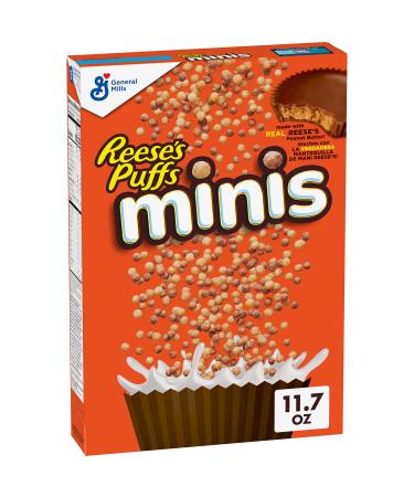 Reese's Puffs Minis Breakfast Cereal Chocolate Peanut Butter Cereal 11.7 OZ 311g