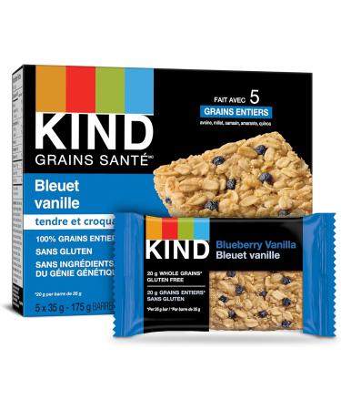 KIND Bars Dark Chocolate Nuts & Sea Salt Gluten Free Low Sugar 40 Grams 12 Count & Healthy Grains Bars Vanilla Blueberry Gluten Free 35 Grams 5 Count - Buy Online on SooperMarket.com
