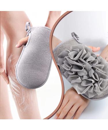 2-Pack Bath Loofah Body Scrubber Shower Pouf for Men and Women - Buy Online on SooperMarket.com