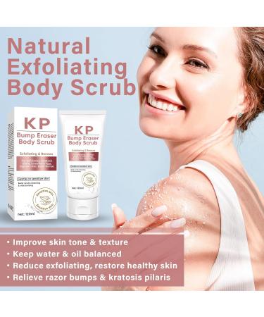 Natural Exfoliating Body Scrub for Keratosis Pilaris - Skin-Friendly Treatment for Strawberry Legs - Best Body Scrub for Women - Buy Online on SooperMarket.com