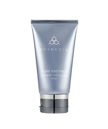 COSMEDIX Pure Enzymes Cranberry Exfoliating Mask  Gently Exfoliates Dry Skin  Helps Smooth Skin Texture  L-Lactic Acid & Cranberry Enzymes  Cruelty Free