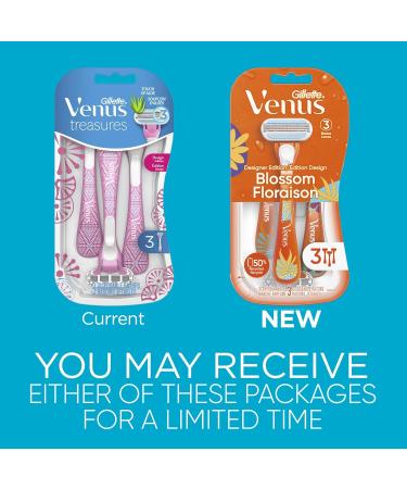 Gillette Venus Venus Blossom Women's Disposable Razor 3 Count 1 count (Pack of 3) - Buy Online on SooperMarket.com