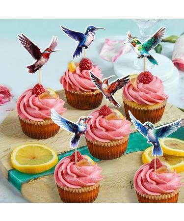 Blumomon 24-Piece Birds & Animals Cupcake Toppers - Perfect Cake Decorations for Children's Birthday Parties - Buy Online on SooperMarket.com