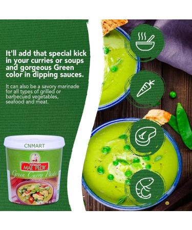 CNMART Mae Ploy Thai Green Curry and Yellow Curry Paste 400g - Buy Online on SooperMarket.com