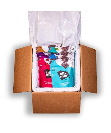 Nib Mor Vegan Dark Chocolate - Pack of 6 | 72% Cacao, Gluten Free, Organic Snack Squares - Buy Online on SooperMarket.com