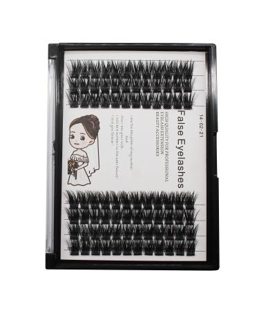 Bodermincer 84 Clusters Large Pack D Curl Volume Lashes Set Wide Cluster False Eyelash DIY Eyelash Extension Individual Lash Girl Women Home Eyelash Extension (18MM) Black-18mm
